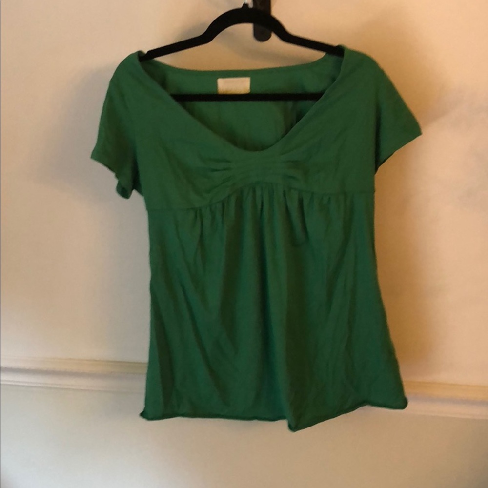 Anthropologie Green Shirt